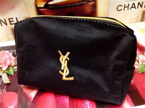 ysl free makeup bag|yves saint laurent cosmetic bag.